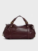Pleated Commuter Tote Bag