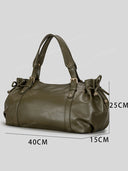 Pleated Commuter Tote Bag