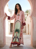 Mystic Palm Printed Maxi Dress