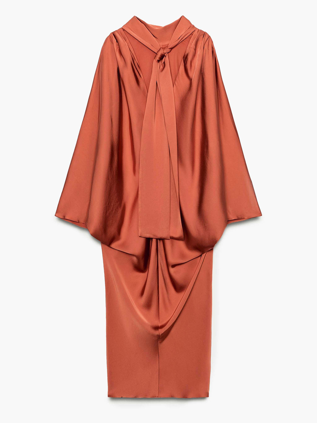 Elegant Silky Satin Robe Maxi Dress