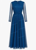 Tailored Blazer & Chiffon Maxi Dress Prom Set