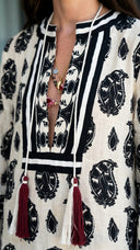 Casual Paisley Print Mini Dress