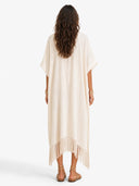 V-Neck Tassel Design Maxi Dress