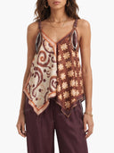 Printed Sling Top And Wide Leg Pants Set