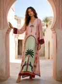 Mystic Palm Printed Maxi Dress