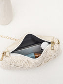 Hollow Crochet Lace Evening Clutch Bag