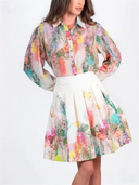 Vibrant Floral Print Two-Piece Set