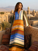Horizon Stripe Maxi Dress