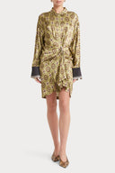 Retro Quiet Luxury Satin Two-Piece Set