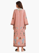 Unique Abstract Art Print Kaftan Maxi Dress