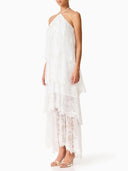Elegant Lace Cami Tiered Maxi Dress