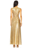 Sequin Sleeveless Cut-Out Maxi Dress