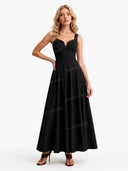 Minimalist Slim Sling Maxi Dress