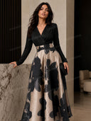 Elegant French Jacquard Midi Skirt Two-Piece Set
