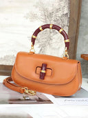 Niche Bamboo Handle Flap Shoulder Bag