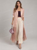 Elegant Satin Fringe Jacket