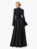 Elegant Stand Collar Long Sleeve Top & Pant Two-Piece Set