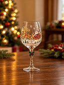 Christmas Santa Reindeer Decorative Wine Glass