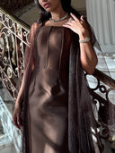 Elegant Cinched Waist Layered Mesh Party Dress