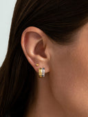 Bold Mixed Minimalist Double Hoops
