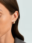 Bold Mixed Minimalist Double Hoops