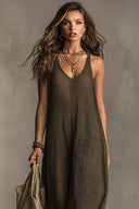 Minimalist Loose Knit Maxi Dress
