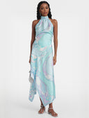 Unique Psychedelic Swirl Print Skirt Two-piece Set