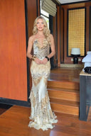 Leopard-printed Sling Maxi Dress
