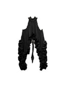 Delicate Romantic Drama Chiffon Wavy Ruffles Elastic Waist Loose Shorts