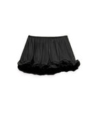 Delicate Romantic Drama Chiffon Wavy Ruffles Elastic Waist Loose Shorts