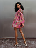 Playful Art Print Bubble Mini Dress