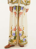 Exquisite Satin Floral Print Shirt