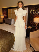 Retro Princess Multi-Layer Maxi Cake Dress