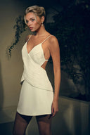 Fashion Lace Backless Mini Dress