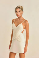 Fashion Lace Backless Mini Dress
