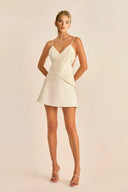 Fashion Lace Backless Mini Dress