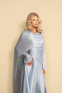 Pleated Ribbon Design Maxi Dress