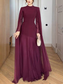 High Waist A- Line Skirt Maxi Dress