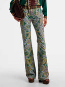 Delicate Floral Pleated Chiffon Blouse High-Waist Straight-Leg Pants Set