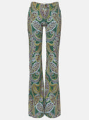 Delicate Floral Pleated Chiffon Blouse High-Waist Straight-Leg Pants Set
