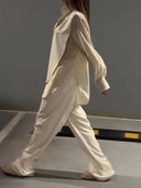 Exquisite High-waist Straight-leg Pants