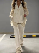 Exquisite High-waist Straight-leg Pants