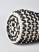Hollow Woven Bucket Bag