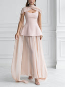 Elegant Sheer Flowing Maxi Skirt
