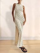 Crochet Knit Maxi Dress