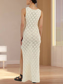 Crochet Knit Maxi Dress