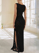 Crochet Knit Maxi Dress