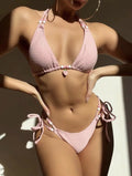 Sweet Strawberry Decorated Sexy Bikini Set