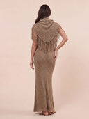 Casual One-Shoulder Knit Bodycon Maxi Dress