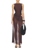 One-Piece Swimsuit & Zebra Print Chiffon Cover-Up Skirt Two-Piece Set